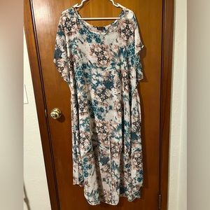 Chiffon tie dye dress